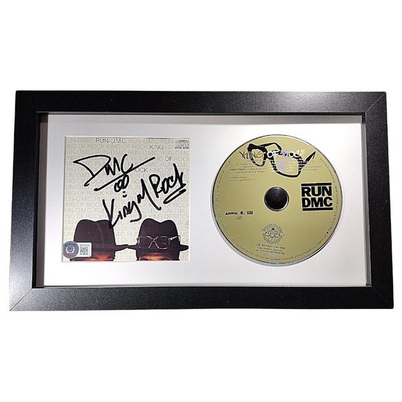 Darryl D.M.C. McDaniels Signed Run DMC King of Rock CD Framed Beckett Autograph - Picture 1 of 4